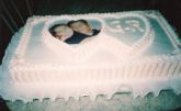 bolo de casamento coração com fotos